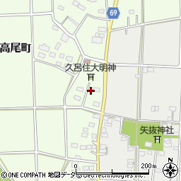 群馬県太田市新田高尾町80周辺の地図
