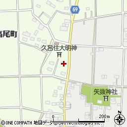 群馬県太田市新田高尾町81周辺の地図