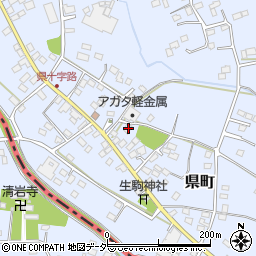 栃木県足利市県町1186周辺の地図