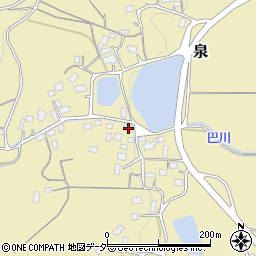 茨城県笠間市泉607周辺の地図