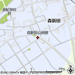 森新田公民館周辺の地図