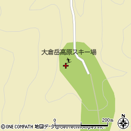 小松市まちづくり市民財団　大倉岳高原スキー場周辺の地図