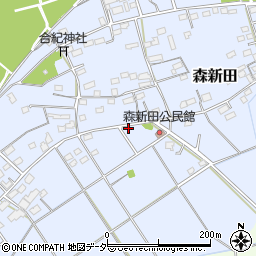 群馬県藤岡市森新田343-32周辺の地図