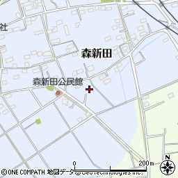 群馬県藤岡市森新田313-26周辺の地図