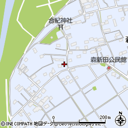 群馬県藤岡市森新田82周辺の地図