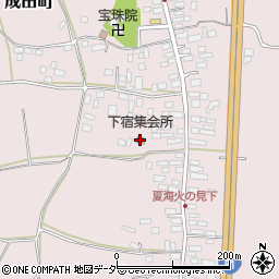 下宿集会所周辺の地図