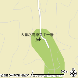 大倉岳高原周辺の地図