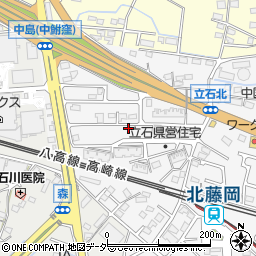 群馬県藤岡市立石653周辺の地図