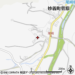 群馬県富岡市妙義町菅原377-1周辺の地図