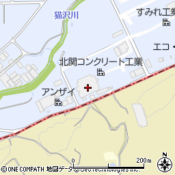 北関コンクリート工業中野谷工場周辺の地図