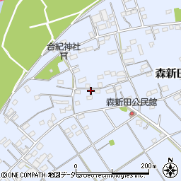 群馬県藤岡市森新田78周辺の地図