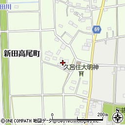 群馬県太田市新田高尾町112周辺の地図