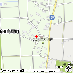 群馬県太田市新田高尾町114周辺の地図