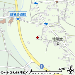 栃木県佐野市越名町300周辺の地図