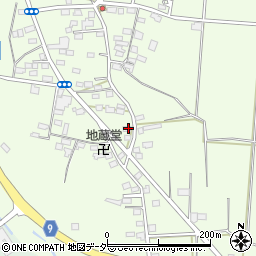 栃木県佐野市越名町340-1周辺の地図