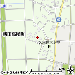 群馬県太田市新田高尾町110周辺の地図