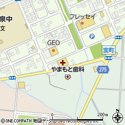 ファッションセンターしまむら宝町店周辺の地図