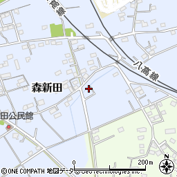 群馬県藤岡市森新田293周辺の地図