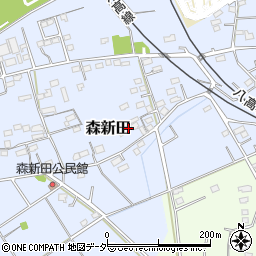 群馬県藤岡市森新田29周辺の地図