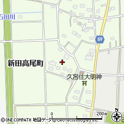 群馬県太田市新田高尾町127周辺の地図