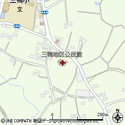 栃木市三鴨地区公民館周辺の地図