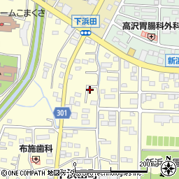 群馬県太田市下浜田町1274周辺の地図