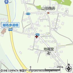 栃木県佐野市越名町305周辺の地図