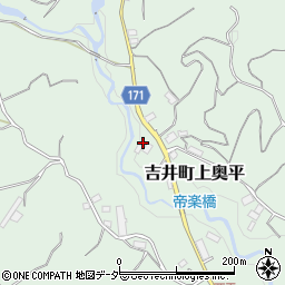 群馬県高崎市吉井町上奥平1221周辺の地図