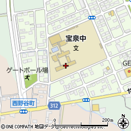 太田市立宝泉中学校周辺の地図