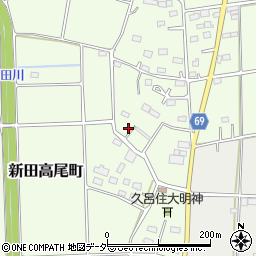 群馬県太田市新田高尾町439周辺の地図
