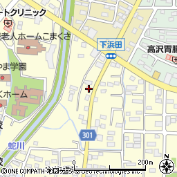 群馬県太田市下浜田町1357周辺の地図