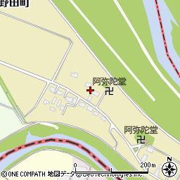 栃木県足利市野田町429周辺の地図