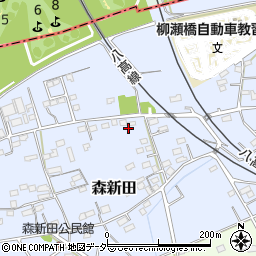 群馬県藤岡市森新田25周辺の地図