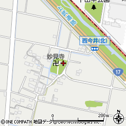 西今井会議所周辺の地図