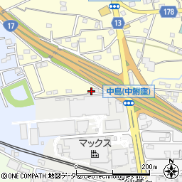 群馬県藤岡市中島462周辺の地図