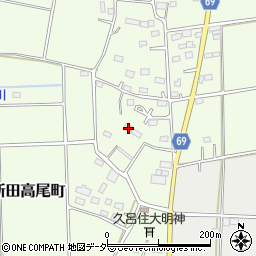 群馬県太田市新田高尾町134周辺の地図