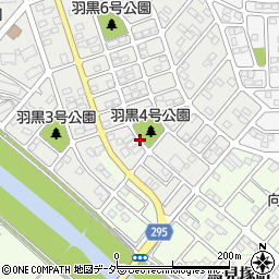 伊勢崎市羽黒4号公園周辺の地図