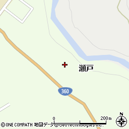 石川県白山市瀬戸ヘ周辺の地図