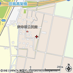 栃木県佐野市庚申塚町周辺の地図
