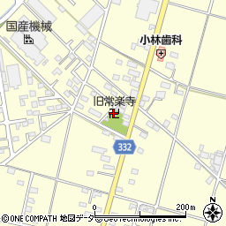 旧常楽寺周辺の地図