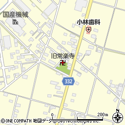 旧常楽寺周辺の地図