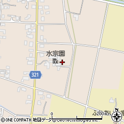 長野県安曇野市堀金烏川3574-1周辺の地図