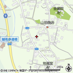 栃木県佐野市越名町372-3周辺の地図