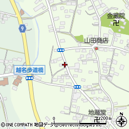 栃木県佐野市越名町280周辺の地図