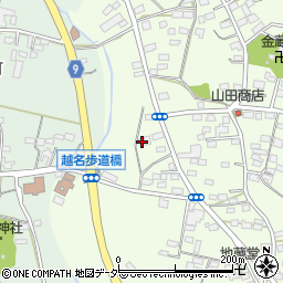 栃木県佐野市越名町279-1周辺の地図