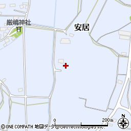 茨城県笠間市安居2466周辺の地図