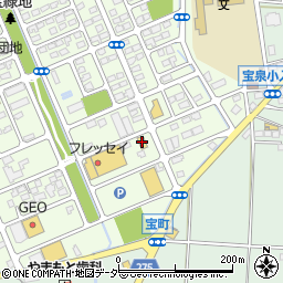 セブンイレブン太田市宝町店周辺の地図