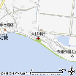 大杉神社周辺の地図