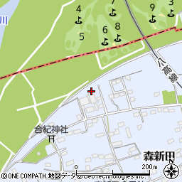 群馬県藤岡市森新田165周辺の地図