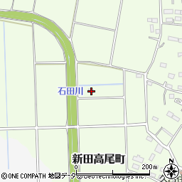 群馬県太田市新田高尾町182周辺の地図